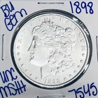 1898 BU UNCIRCULATED MORGAN SILVER DOLLAR AUTHENTIC U.S. MINT FREE SHIPPING 7545
