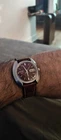 Seiko Automatic 7009-6000 Batman Red Sunburst Dial Day Date OEM Strap