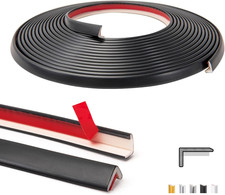 20Ft outside Vinyl Corner Trim Peel and Stick for Tile and Wall Edges, Furniture