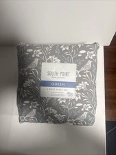 6-Piece Printed Sheet Set - Queen/King | 17" Queen (U.S. Standard) Floral Fauna