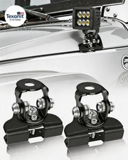 2PCS Hood Mount Light Brackets Light Bar Mounting Brackets Universal Adjustable