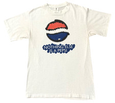 Vintage 1990s Pepsi Nothing Else Is A Pepsi T-Shirt Single Stitch Made USA Promo