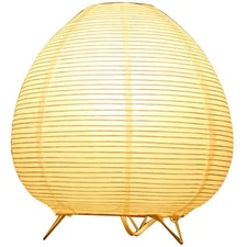 Rice Paper Lamp Bedside Light Kids Paper Small Night Light Bedroom Lantern Us...