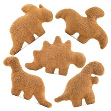 5 Packs Dino Nugget Pillow Plush, Large Dinosaur Chicken Medium 5 Pack Dino