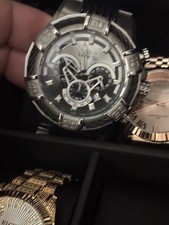 Invicta Mens Quartz Chronograph SS Bracelet S...