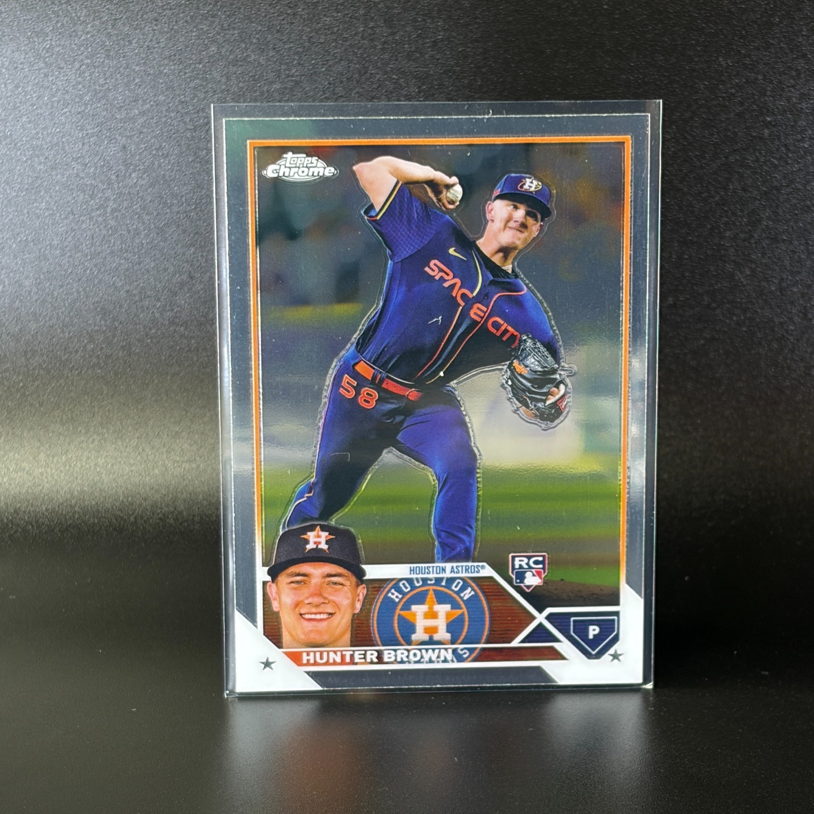 2023 Topps Chrome #197 Hunter Brown Houston Astros RC Baseball Card
