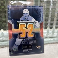 2025-26 SP Game Used Hockey - Matthew Wood NHL Masters Jersey Parallel /199