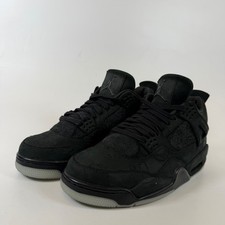 Jordan 4 Retro Kaws Black Mens Sneakers 930155-001 Size 9
