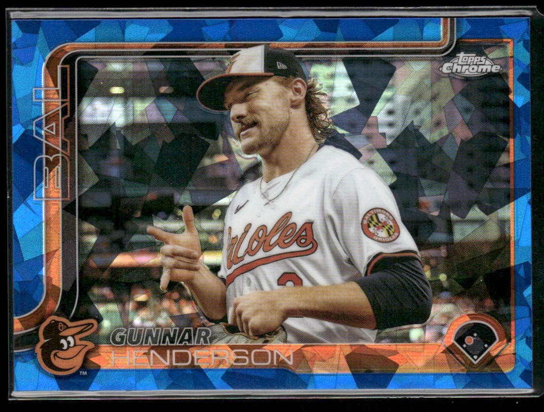 2025 Topps Chrome Sapphire Gunnar Henderson Image Variation Orioles #213