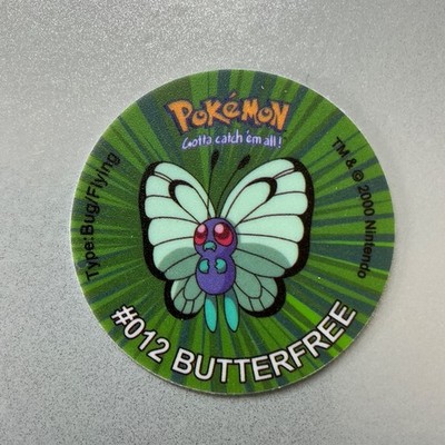 #012 Butterfree Smettbo Pokemon Taz Tazo Chip Pog Nintendo Cheetos Lays Pokémon