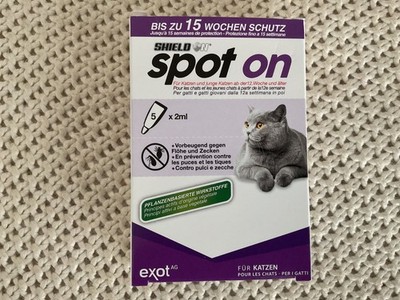 ShieldOn Spot On Floh- und Zeckenschutz   für Katzen - 5 x 2ml Ungezieferschutz