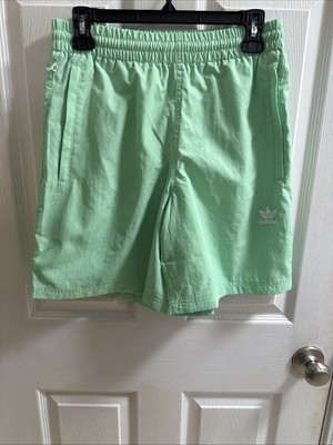 Adidas Response Mens Lined  7'' Inseam Running Gym Lime Green Size Medium