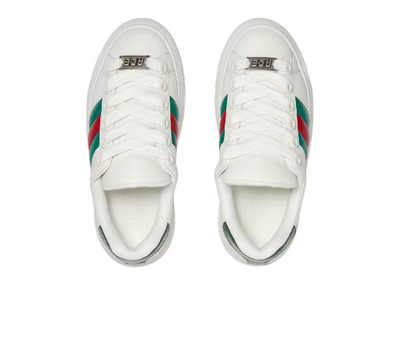 Gucci ACE Sneaker With Web 791394 AADMG 9053 White Men