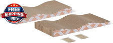 Cat Scratching Post, Cat Scratch Pad for Indoor Cats with Catnip, Single Layer w