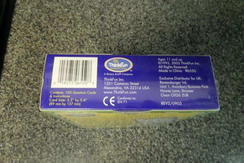 New Sealed Visual Brain Storms The Smart Thinking Game Puzzle Home School Travel - Image 3 of 4