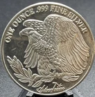 Vintage 1 Oz St Gauden Liberty Design Eagle SilverTowne Round .999 Fine Silver