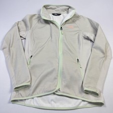 The North Face Fleece Jacket Womens Medium White Full Zip Pockets