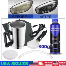 200ml Pro Headlight Restoration Repair Tool Liquid Car Polymer Polishing Set USA