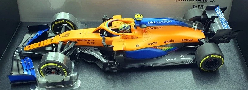 Minichamps 1/18 Scale 530 201904 McLaren F1 Team MCL35M 3rd Austrian GP Norris - Image 4 of 4