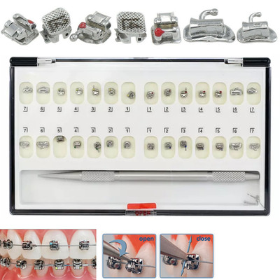 Dental Orthodontic Damon Q Self Ligating Bracket Braces Metal Roth 022 3Hook 7-7