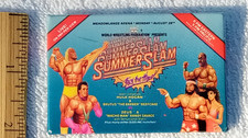 WWF 1989 Summer Slam Pin Wrestling Promotional Pay Per View Hogan Zues Machoman
