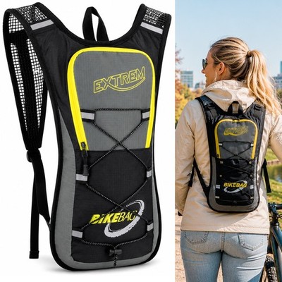 Rucksack für Fahrrad Motorrad Bike mit Brustgurt schmal wasserabweisend leicht 