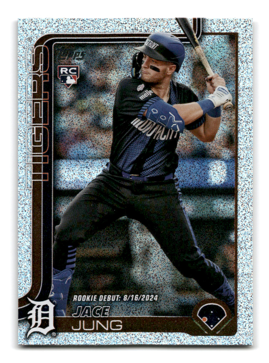 2025 Topps Update Baseball - Jace Jung Rookie Debut #US93 (Sandglitter Foil)