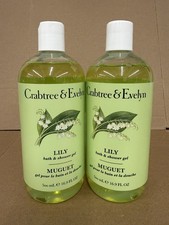 Pack of 2 Crabtree Evelyn LILY Bath Shower Gel Set MADE IN CANADA NEW