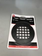 Oatey 4-1/4 in. Round Snap-Tite Shower Strainer   Matte Black   Model 42422 New