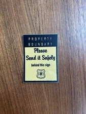 US Forest Service Boundary “Send It Safely” Sticker