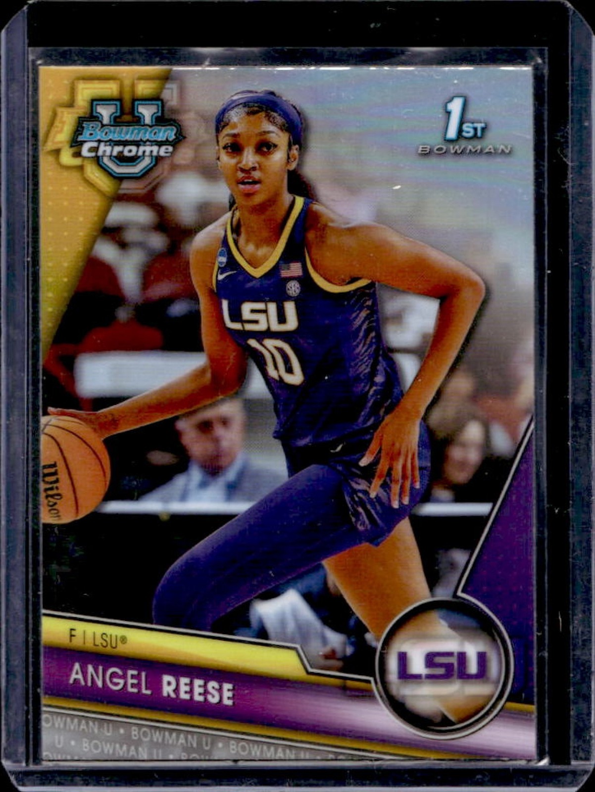 2023-24 Bowman University Chrome Angel Reese Refractor #49 Tigers