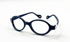 NEW MIRAFLEX BABY LUX DS NAVY BLUE AUTHENTIC EYEGLASSES 38-17