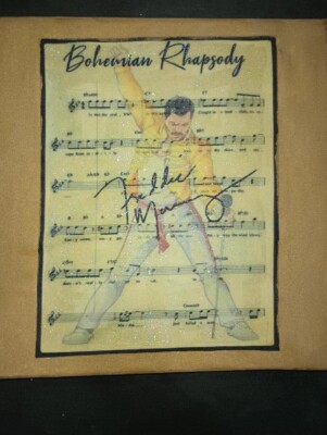 Freddie Mercury Bohemian Rhapsody Painting 10 x 10 stretched canvas 