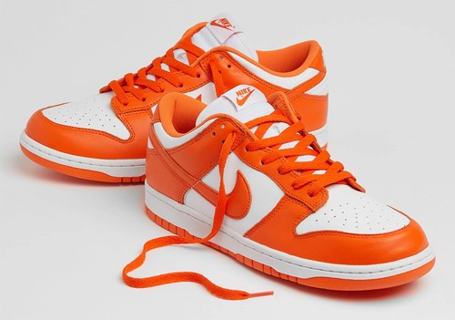 nike dunk low syracuse white orange