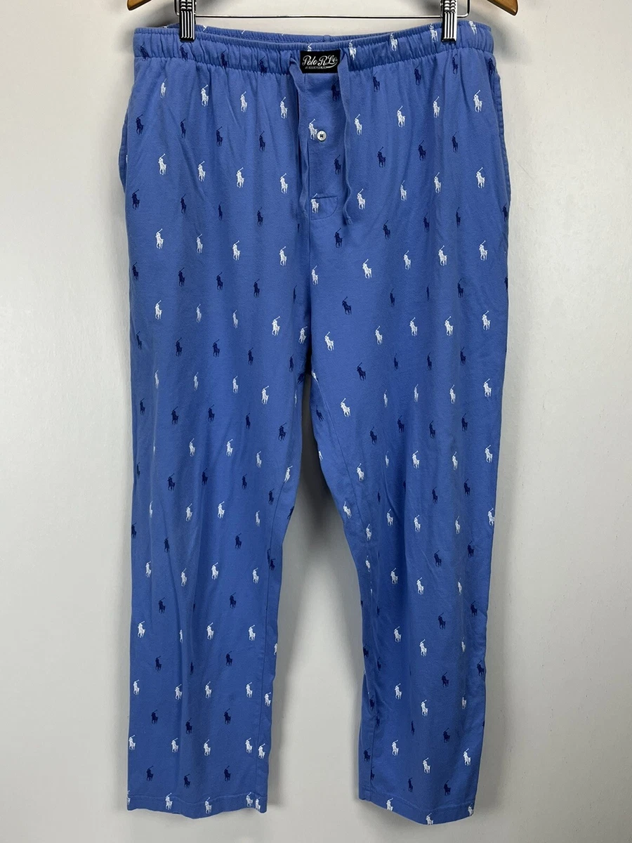 Mens Polo Ralph Lauren All Over Pony Print Lounge Pajama Pants Sz XL VGUC  SOFT