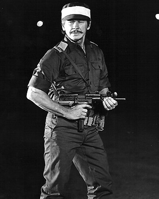 CHARLES BRONSON IN THE TV MOVIE ''RAID ON ENTEBBE''  8X10 PUBLICITY PHOTO (ZZ-457)