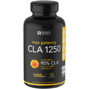 Sports Research CLA 95% Dietary Supplement - 90 Softgels