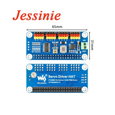 16-CH PWM Servo Motor Driver Shield for Raspberry Pi Zero 3B 4