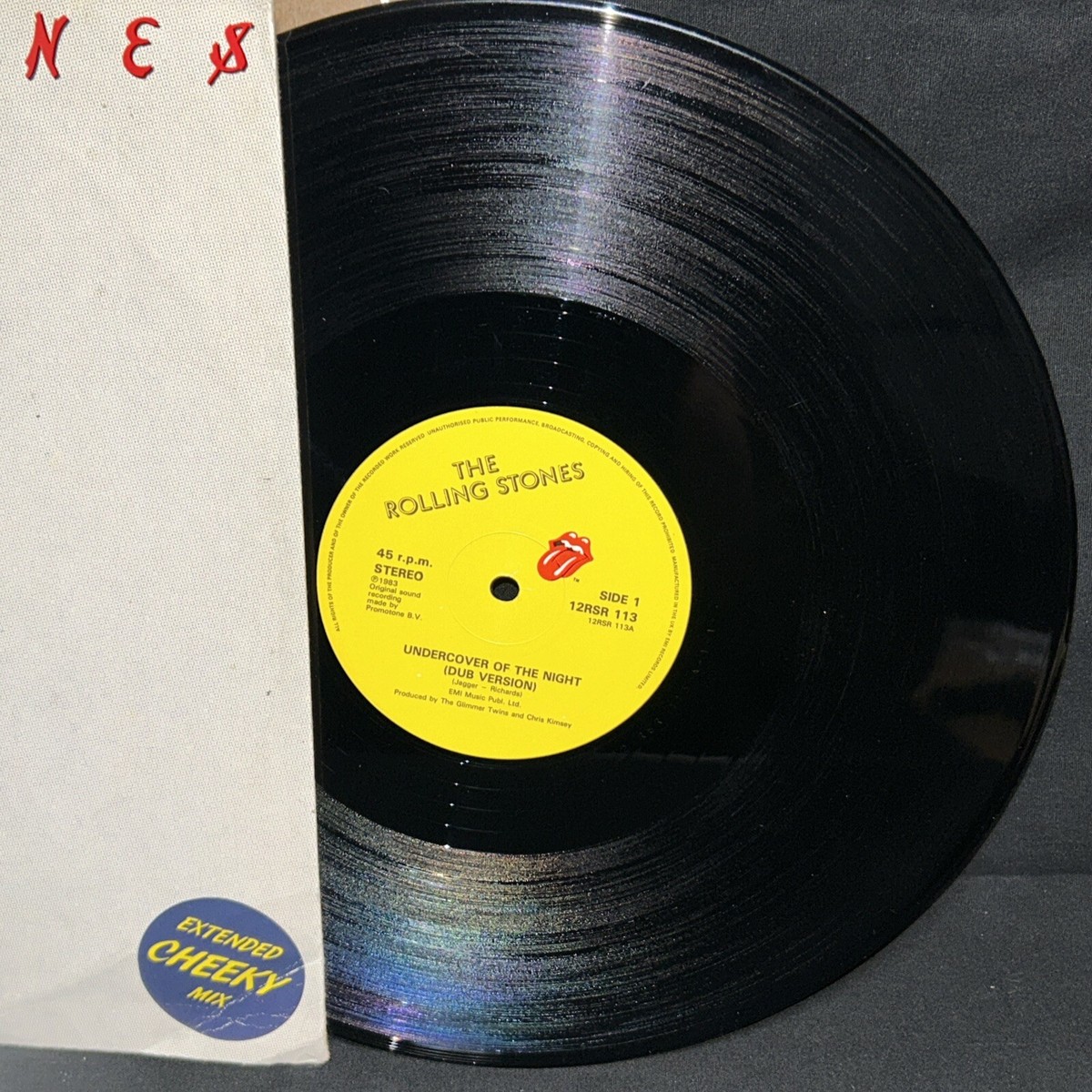 NM 12” UK Import ROLLING STONES Undercover of the night RSR 113
