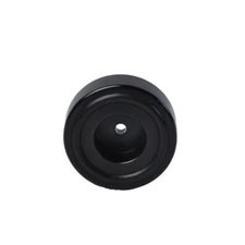 1pc 44x17mm Aluminum Feet Pad Stand Base Black for Audio Amp Speaker Turntable