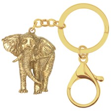 Enamel Alloy Plated Elephant Keychains Car Purse Key Ring Novelty Charms Gifts