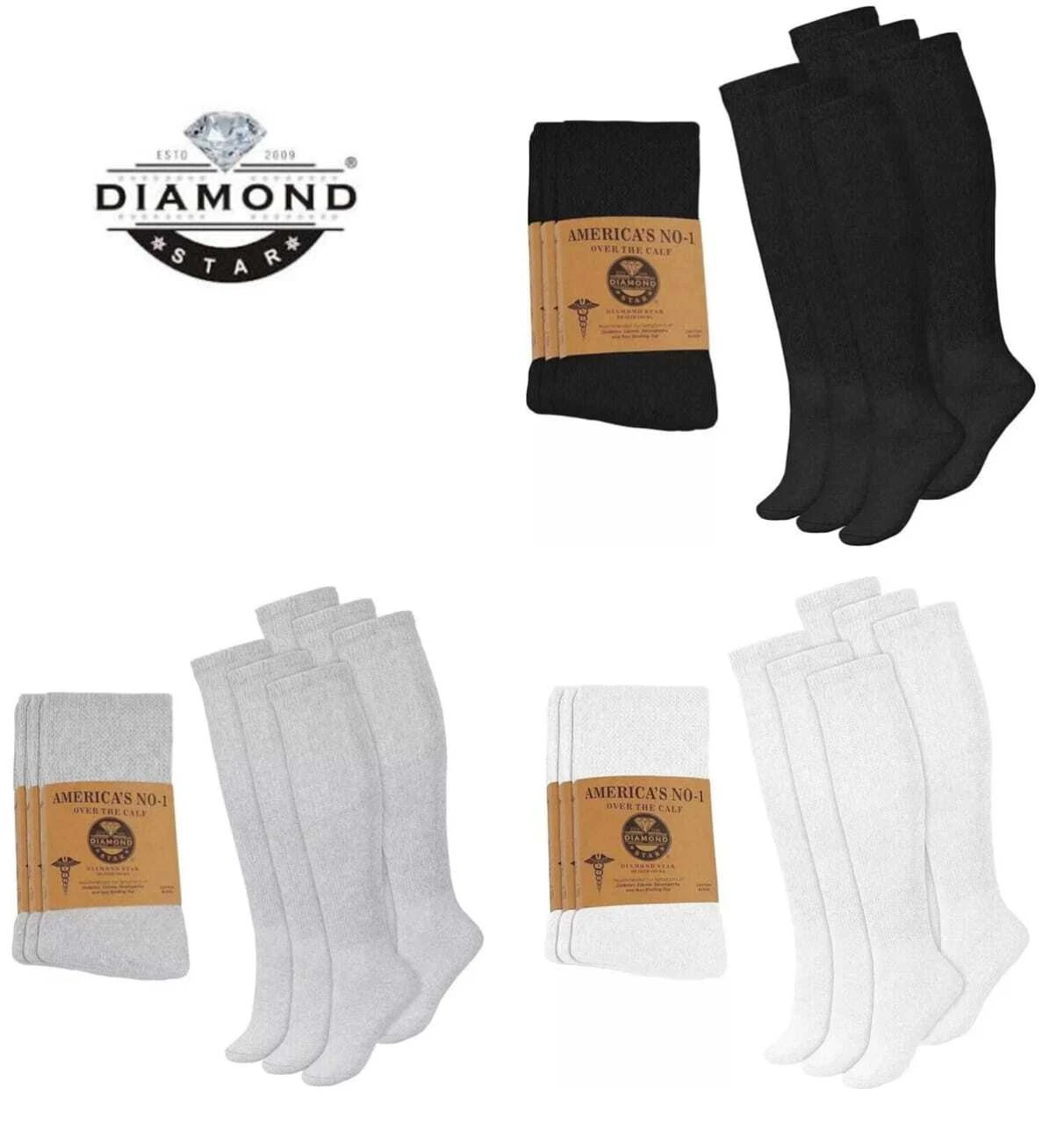 Wholesale Bulk Lots Men's Diabetic Over The Calf Socks Knee High 10-13 13-16
Opens in a new window o