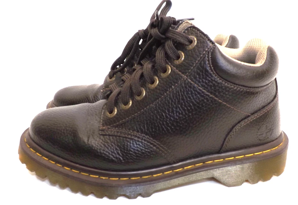 Dr. Martens Harrisfield Cuero Marrón Chukka Zapatos Botas: Para hombres 8 - Para mujeres 9 Foto 3 de 4