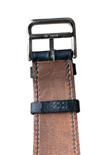 HERMES Heure H Watch HH1.510 Quartz BLACK Leather Batt Replaced 2025 From Japan 11