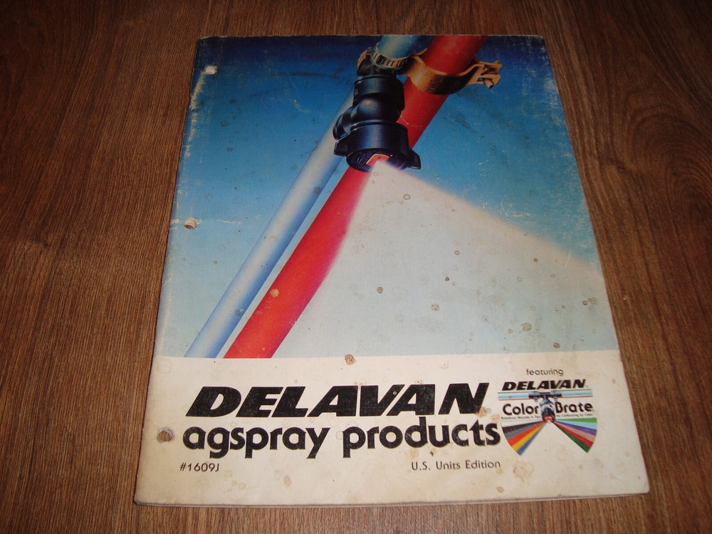 Vintage Delavan Agspray 1609J Brochure US Units Edition