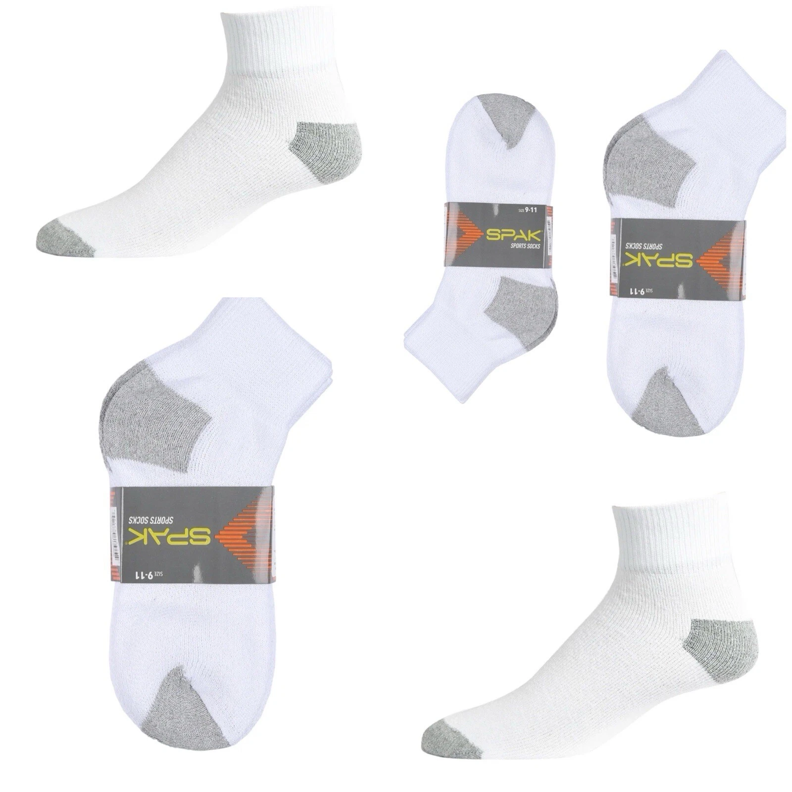 Wholesale Bulk 48 Pc Lot Men Plain Ankle Quarter Low Cut Cotton Socks Size 10-13