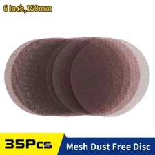 20/35 PCS 6 Inch Mesh Sanding Discs Sander Anti-Blocking Sandpaper For Wood Car