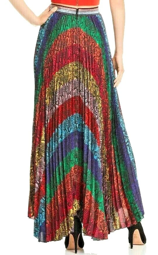 Alice and olivia hot sale snake print skirt