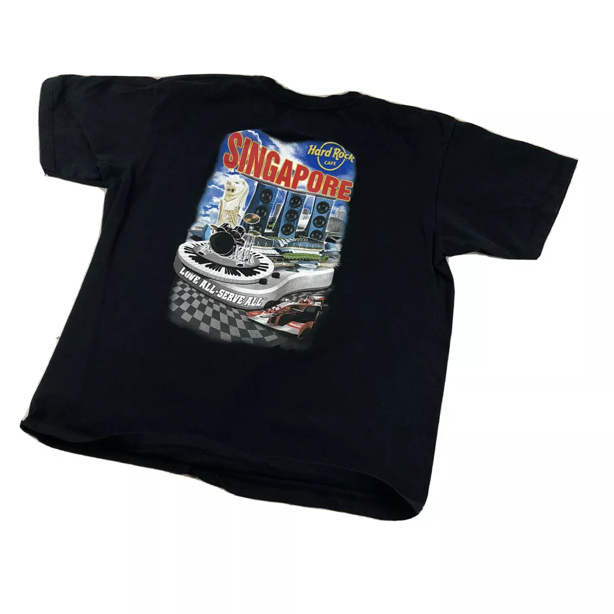 Vintage Hard Rock Cafe Singapore Black T-Shirt | XLarge |