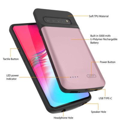 Battery Case for Samsung Galaxy S10 Plus [5000Mah] Charging Case
